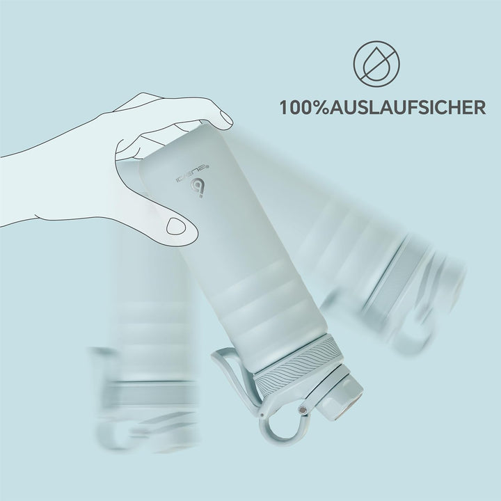 IDEUS Vakuumisolierte Wasserflasche, 24oz (710 ml) Edelstahl Doppelwand Flasche Metall Sport Kantine