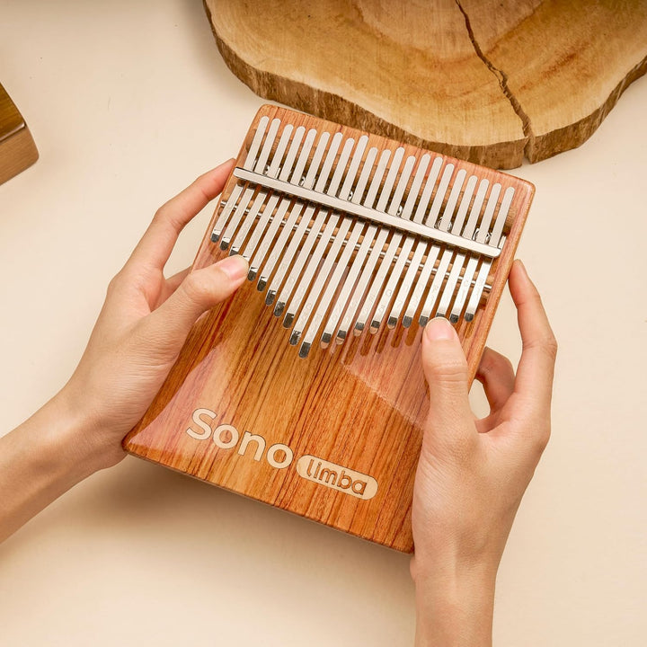 Sonolimba "Kalimba mit 21 Tasten" - Daumenklavier aus hochwertigem Akazienholz - Finger Thumb inkl.