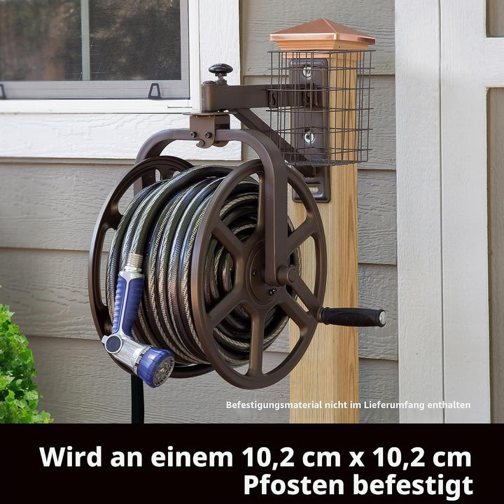 Liberty Garden 712 einarmiger Navigator, multidirektionale Gartenschlauchtrommel, hält 4,6 m, 1,6 cm