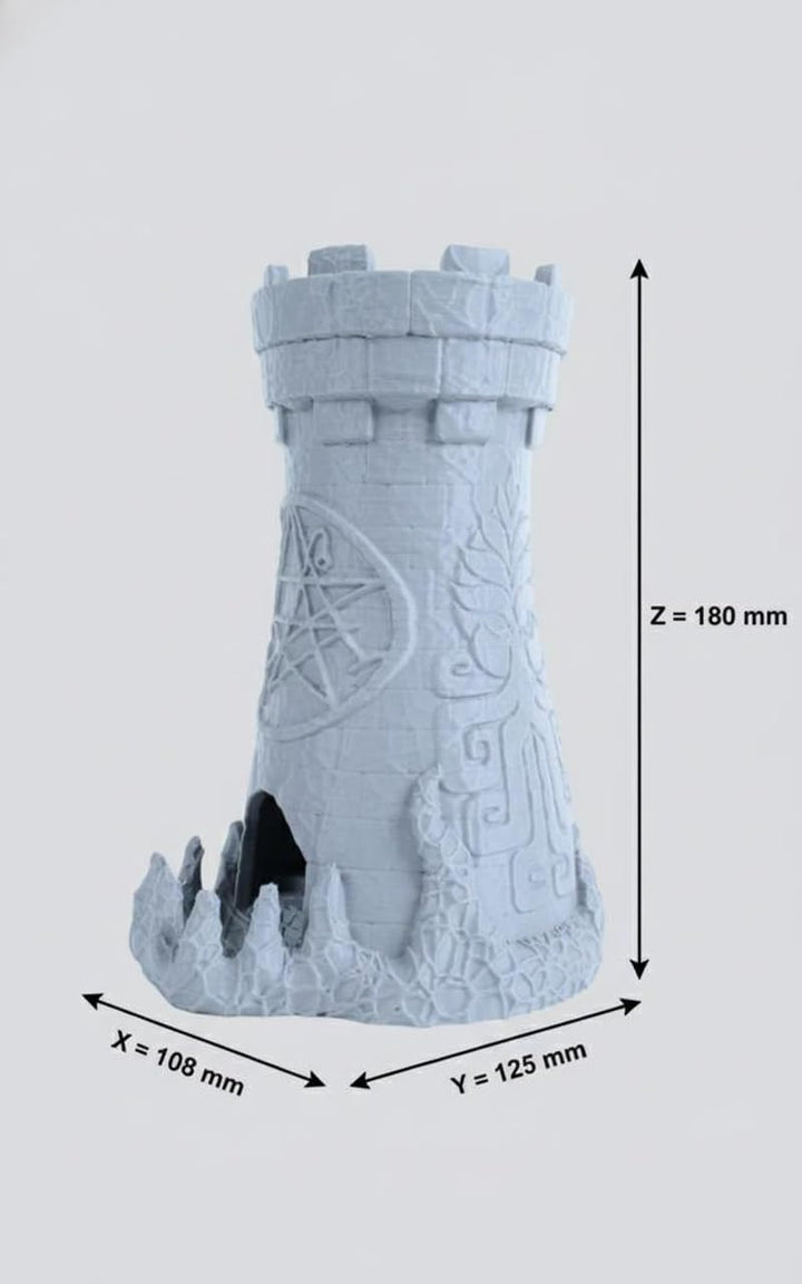 Cthulhu Würfelturm für Tabletop – 28mm Gelände & Dice Tower, 3D-Druck aus PLA-Kunststoff, Tabletop Z