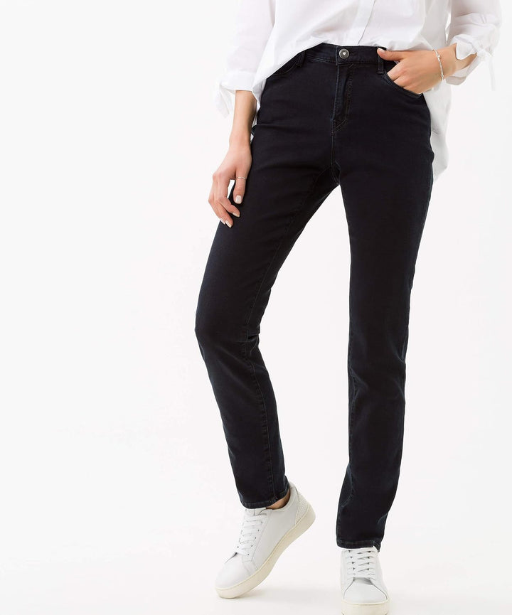 BRAX Damen Style Mary Blue Planet Nachhaltige Five-Pocket Jeans 26W / 32L Clean Dark Blue, 26W / 32L