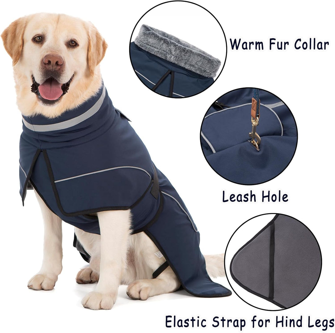 Mantel Hund Wasserdicht Winter Hundemantel Warm Wasserdicht Hundejacke Fleece Hundepullover Hundeman