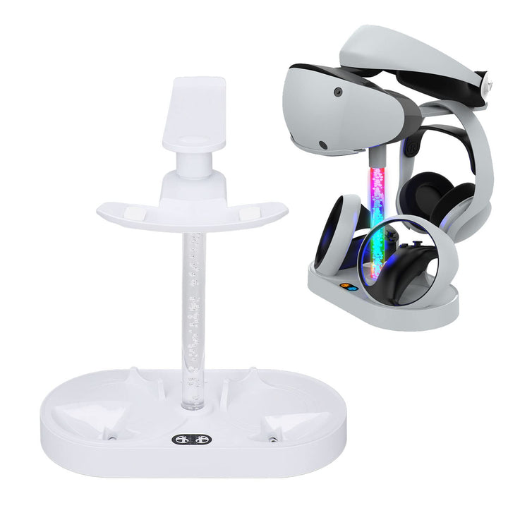 Topiky Magnetische Ladestation für VR2 Vontroller und für PS5-Konsole, RGB-USB-Schnellladestation mi