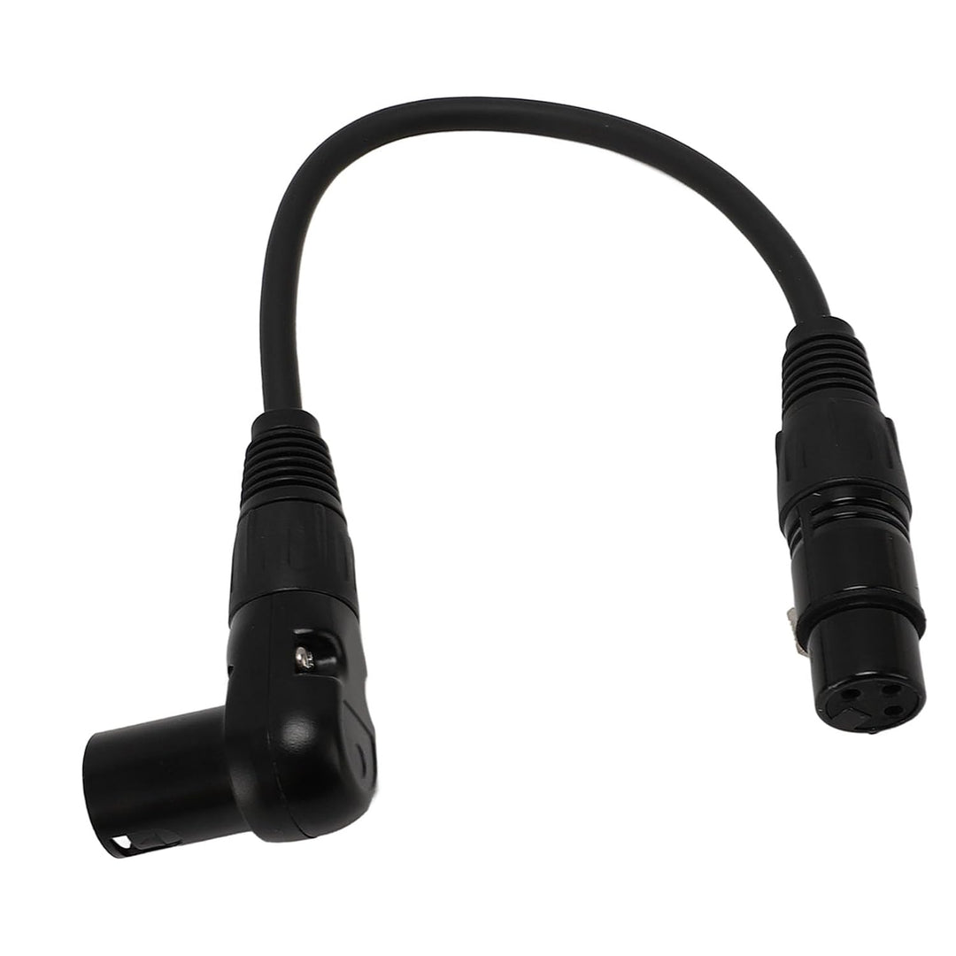 ASHATA XLR-auf-XLR-Kabel, 90-Grad-XLR-Stecker auf Buchse, XLR-Mikrofonkabel 3-polig, XLR-Stecker auf