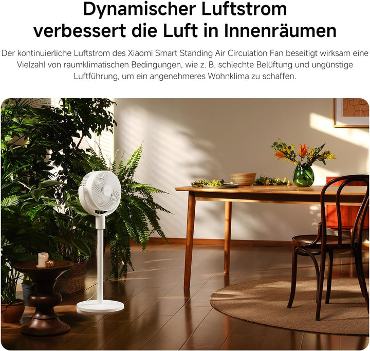 XIAOMI Smart Standing Air Circulation Fan - Standventilator mit 1440m³/h und 3D-Luftverteilung, 2-in