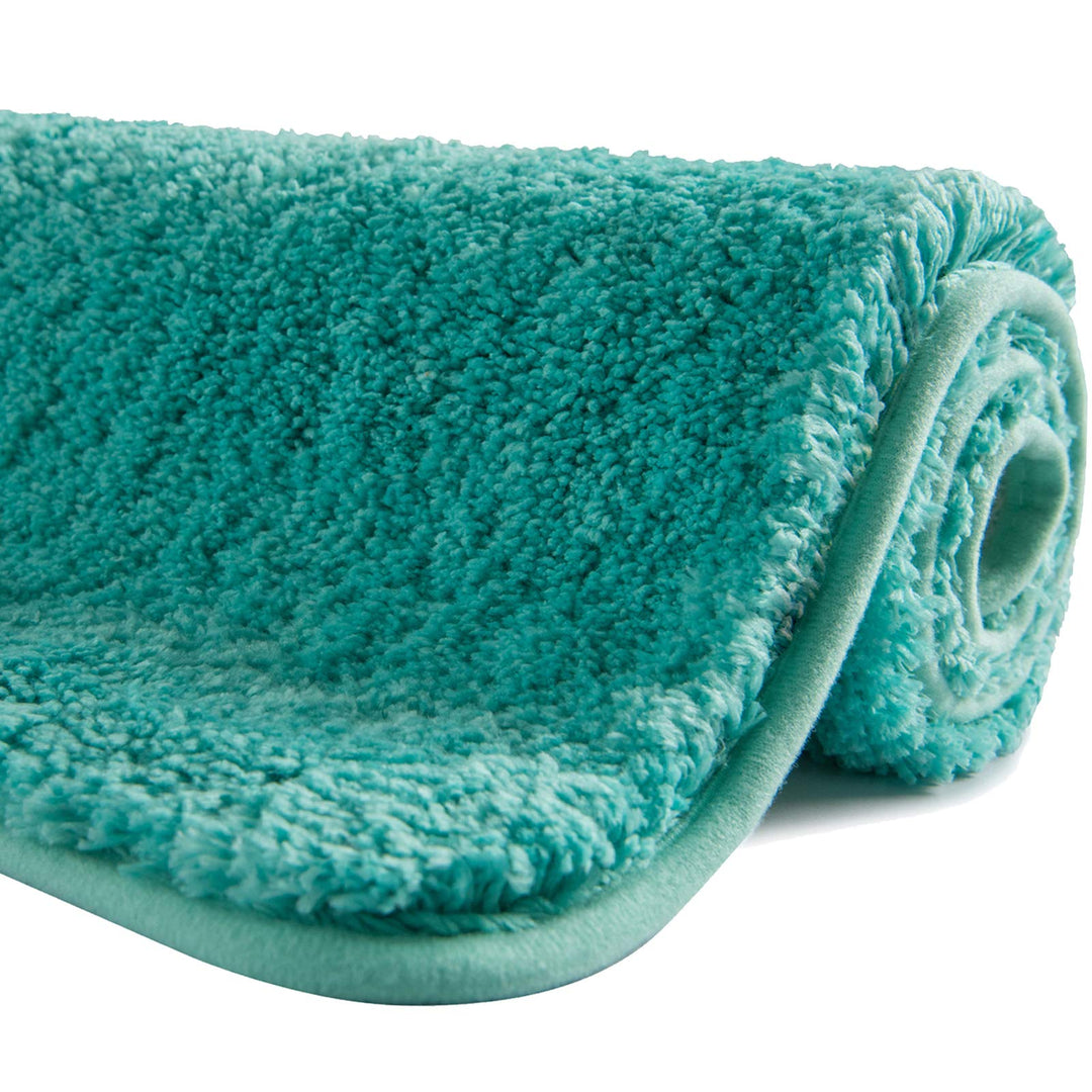 SFLXO Badematte 80cm x 50cm rutschfest-Badvorleger Maschinenwaschbar Anti-Rutsch Badteppich Weich Wa