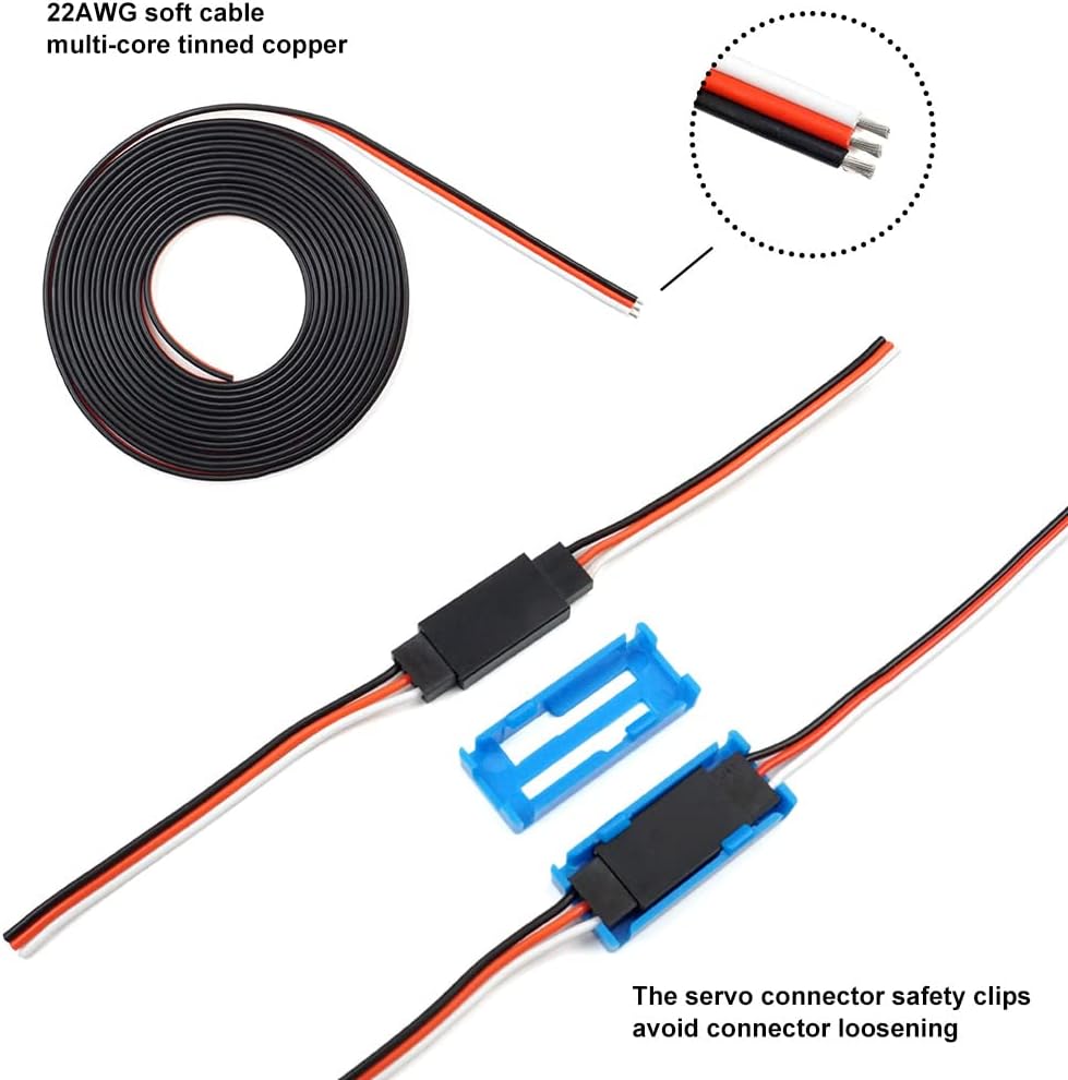 55 Sets Servo-Stecker, männlich, weiblich, Crimp-Pin-Kabel-Set mit Crimp-Werkzeug, kompatibel mit JR