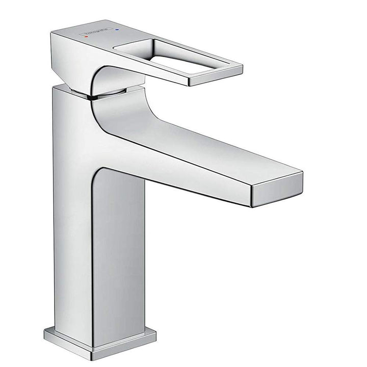hansgrohe Wasserhahn Metropol (Armatur mit Auslauf Höhe 110 mm und Push-Open Ablaufgarnitur) Chrom C