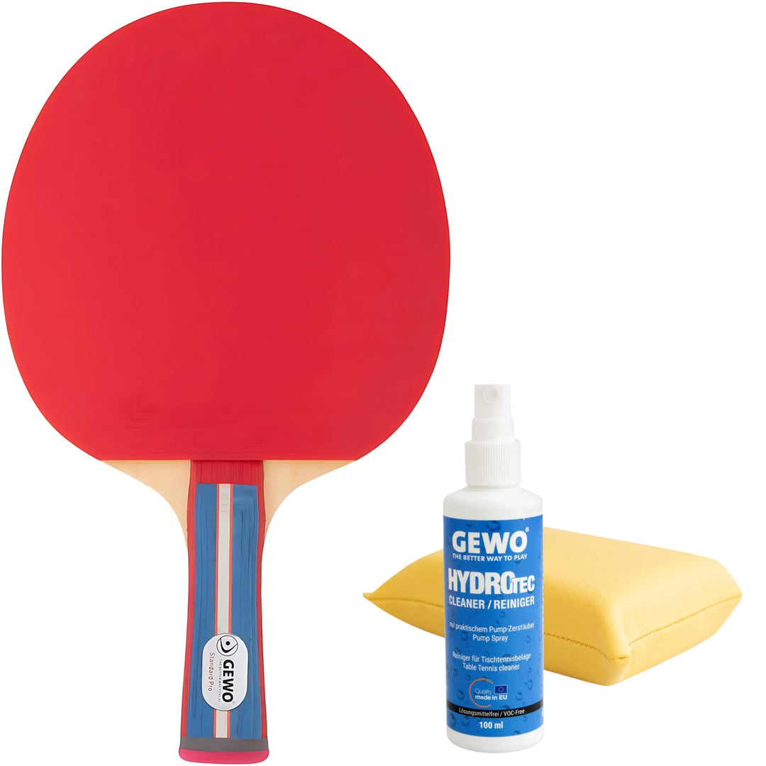 GEWO Standard PRO Tischtennisschläger - Kontrollierter Anfänger Tischtennis-Schläger - Komplettschlä