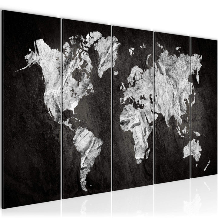 Runa Art Bild Weltkarte Wandbilder auf Vlies Leinwand 5 Teilig Wanddekoration Büro Wohnzimmer 002956