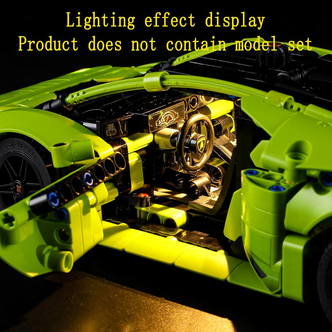GEAMENT LED Licht-Set Kompatibel mit Lego Lamborghini Huracán (Huracan) Tecnica - Beleuchtungsset fü