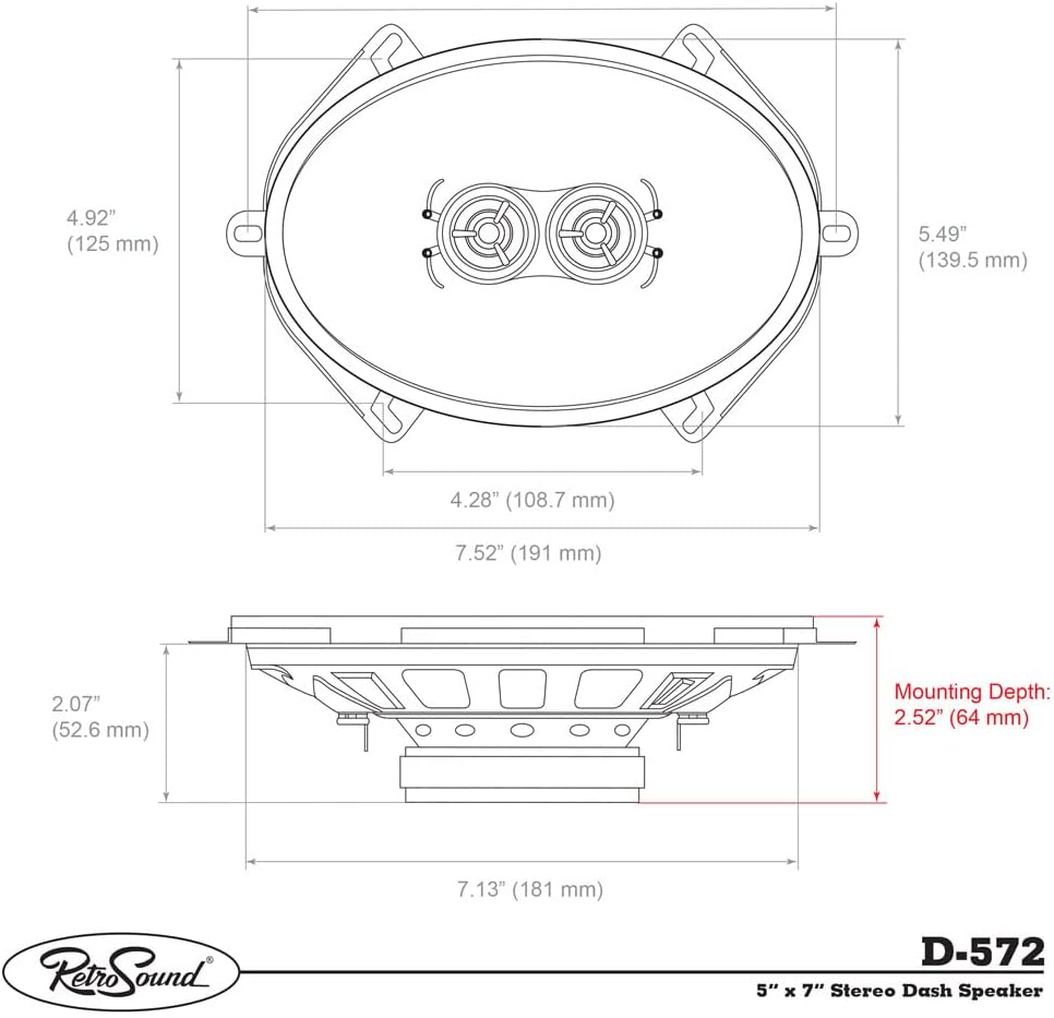 RetroSound D-572UK - 2-Wege Coaxsystem
