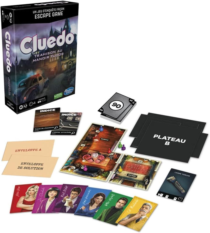 Hasbro CLUEDO Escape Tudor Manor - French Version Frankreich Multi, Frankreich Multi