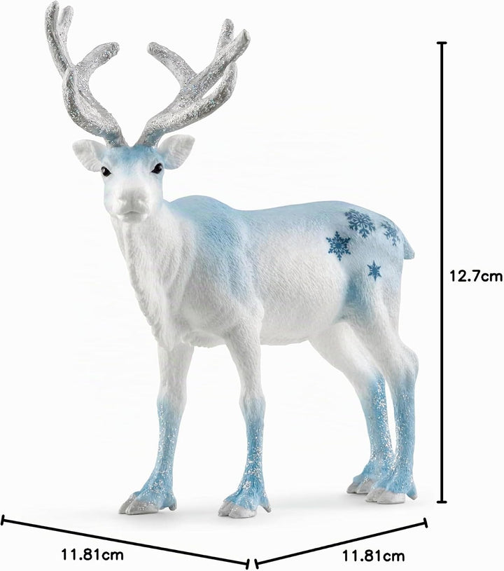 schleich 72220 Frostiges Weihnachtsrentier, ab 3 Jahren, Sammelfigur - Spielfigur, 13 x 5 x 12 cm