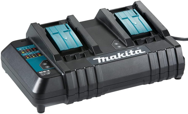 Makita 199688-2 DC18SH 14,4 V bis 18 V Multi-Ladegerät mit zwei Anschlüssen