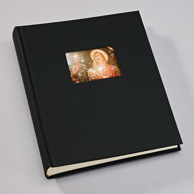 Semikolon 360190 Foto-Album Medium Finestra – 21,6x25,5 cm – 80 Seiten cremefarben, für 160 Fotos –