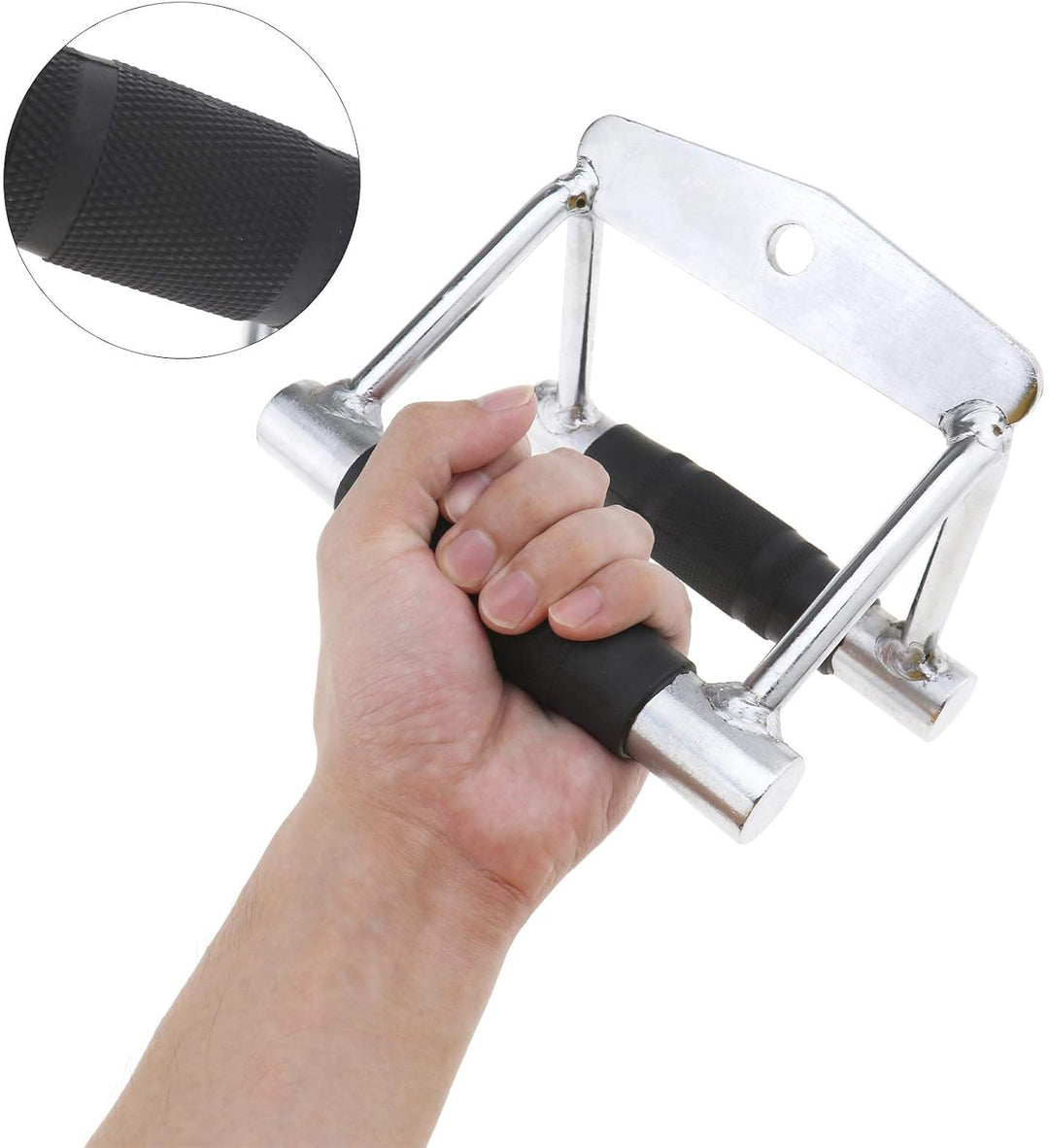 Zwilling V Sitzreihe Chinning Bar mit Gummigriffen Bodybuilding Gym Kabel Crossover Maschine Power C