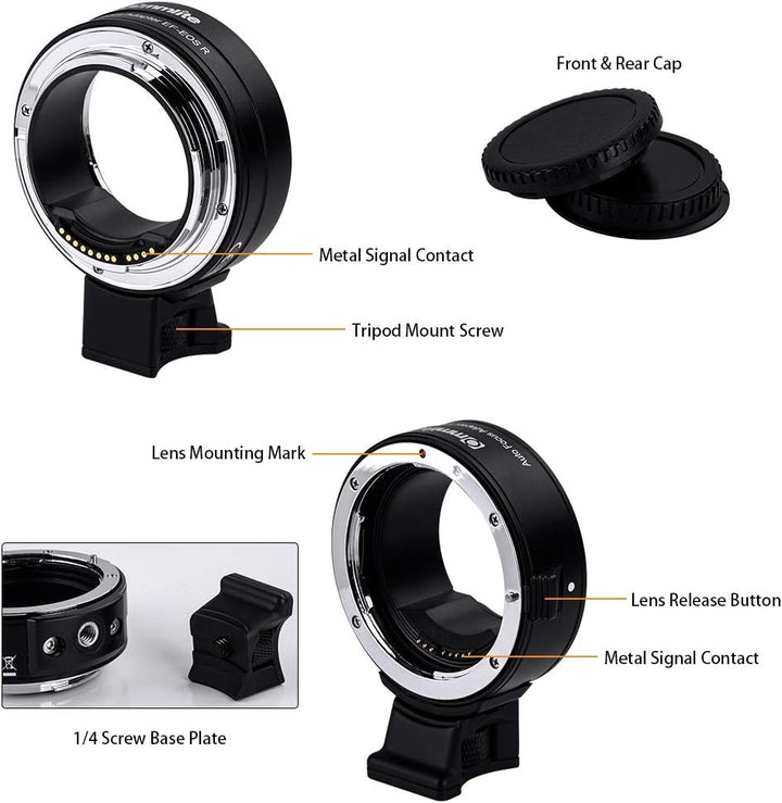 Commlite cm-EF-EOS R elektronische Autofokus-Objektiv Mount Adapter-Canon EF/EF-S Objektiv an Canon
