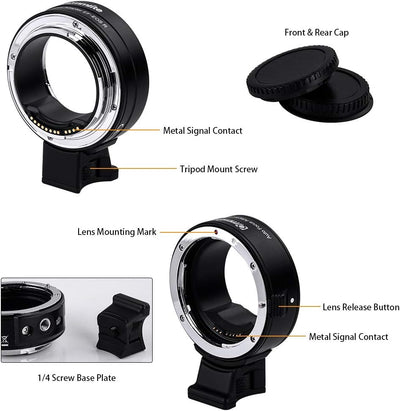 Commlite cm-EF-EOS R elektronische Autofokus-Objektiv Mount Adapter-Canon EF/EF-S Objektiv an Canon