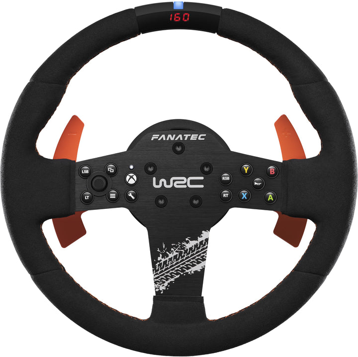 FANATEC CSL Elite Offiziell Lizenziertes WRC Xbox Rallye Sim Racing Lenkrad – Alcantara-Bezug, LED-R