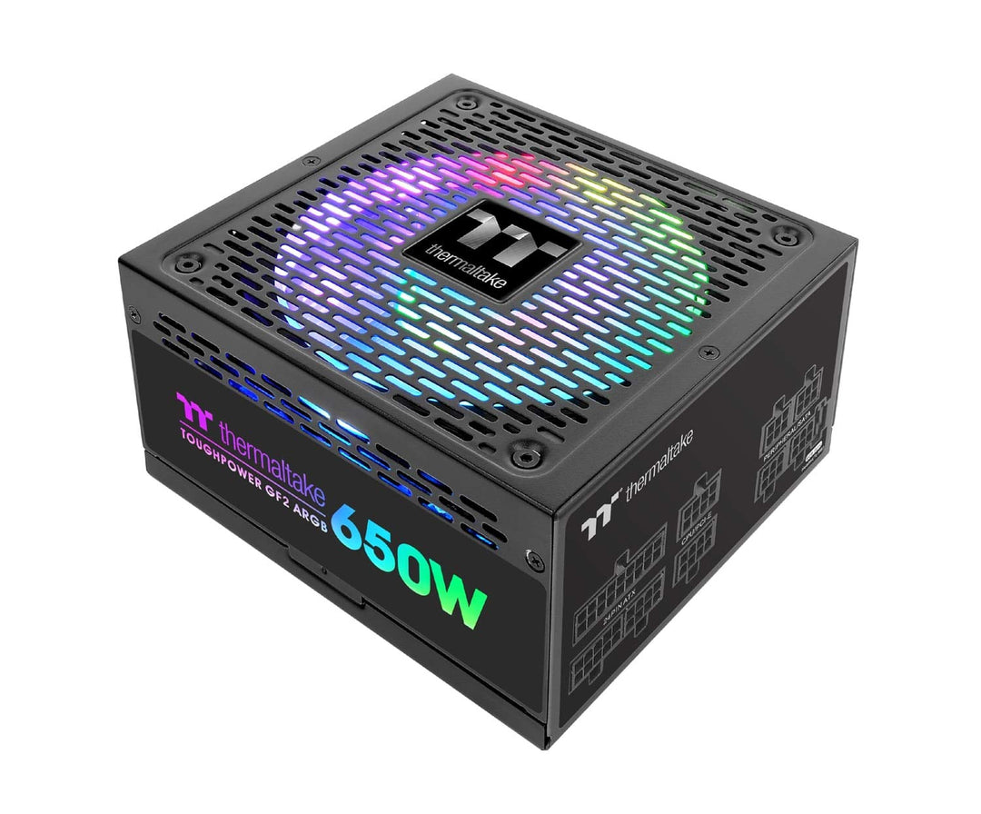 Thermaltake Toughpower GF2 ARGB 650W PC-Netzteil TT-Premium Edition | Hochleistungsnetzteil | Leiser
