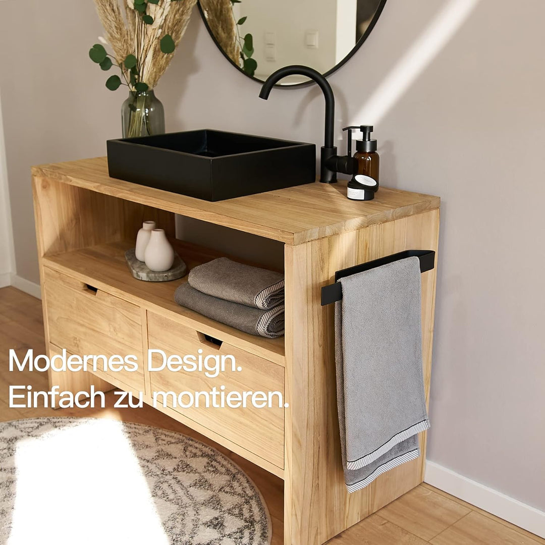 Designfabrik Hamburg | Handtuchhalter ohne Bohren | Handtuchstange zum Kleben für Bad & Küche | Hand