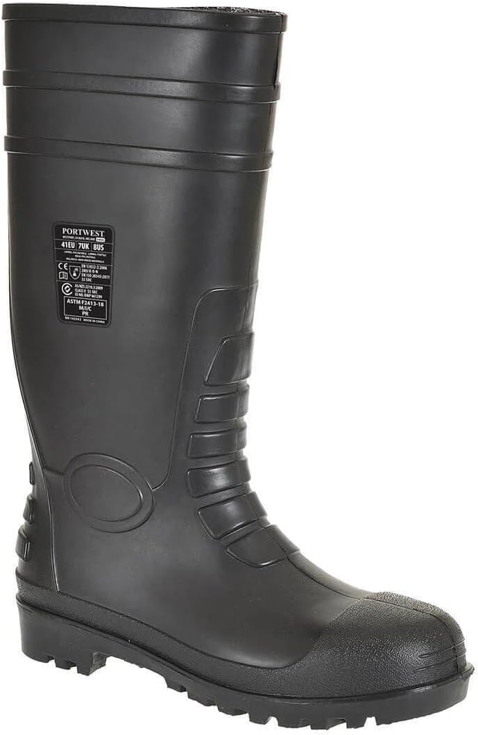 Portwest Total-Sicherheitsgummistiefel S5, Grösse: 45, Farbe: Weiss, FW95WHR45 45 EU Weiss, 45 EU We