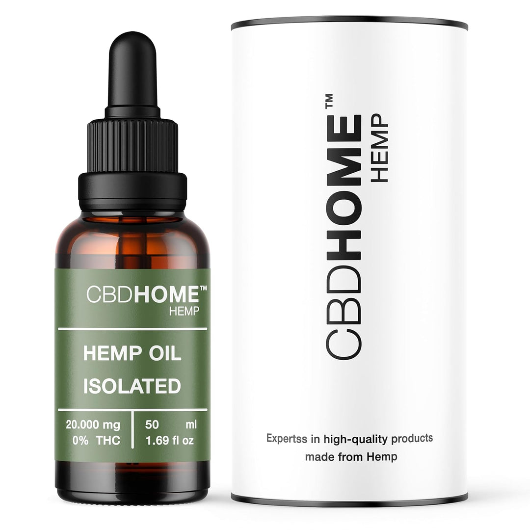Hanföl 20% Isolat - 50 ml - Basis aus bio-zertifiziertem Kokosöl und Hanfsamenöl - Kaltgepresst - Oh
