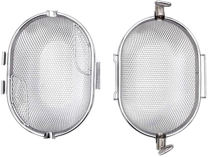 SANTOS XS Drehspiess-Korb für Drehspiesse (⌀ max 14mm) - Grillkorb für kleine Grills - Grillzubehör