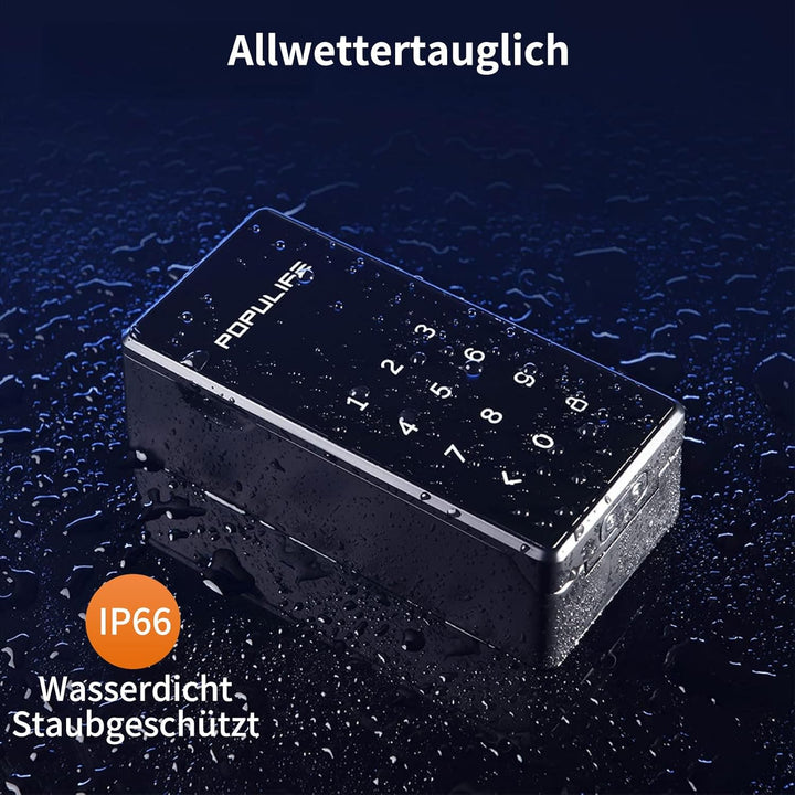 【Aktualisierte Version 2025】Populife Smart Schlüsselsafe，Bluetooth-Elektronischer Schlüsseltresor mi