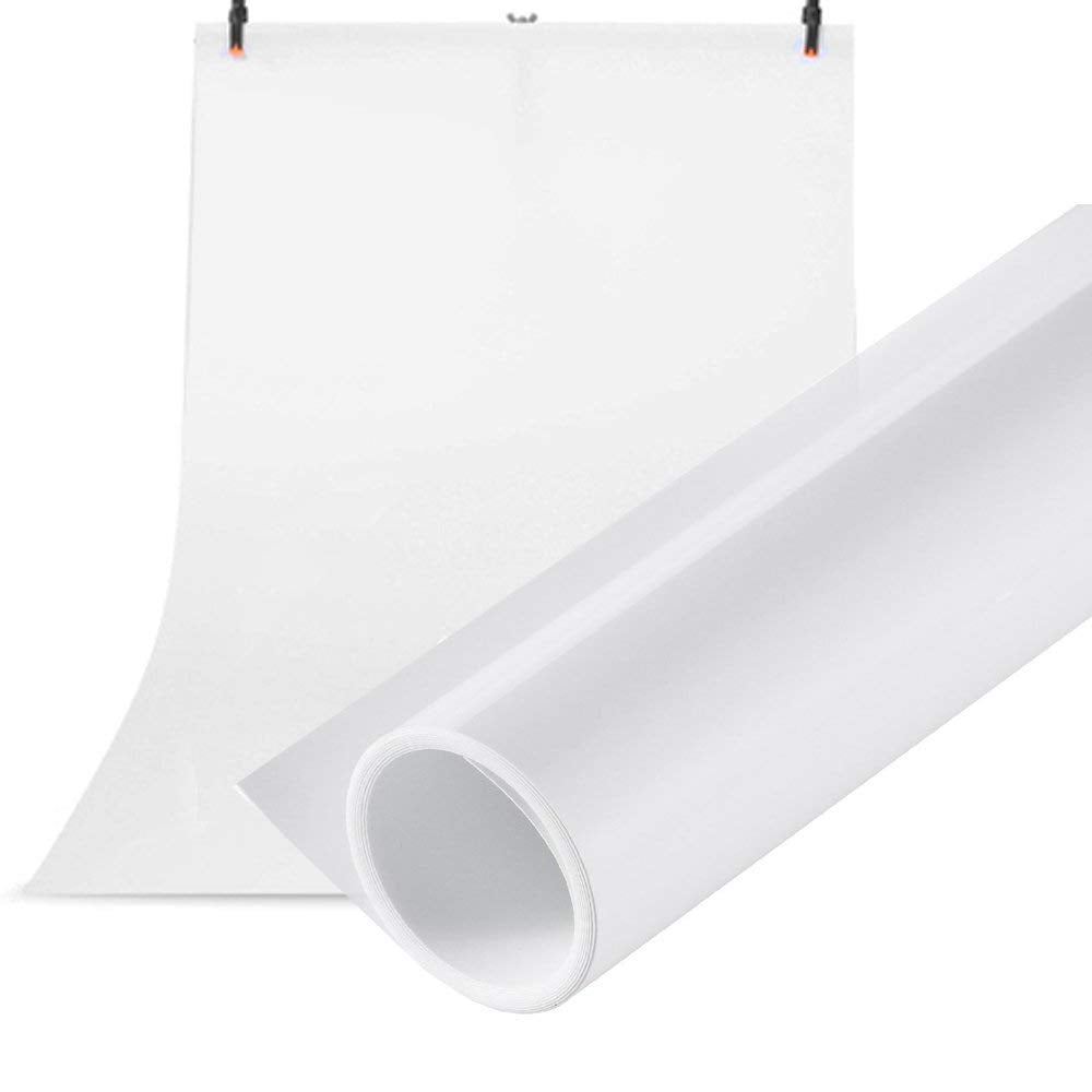 Selens PVC Hintergrund Fotografie 60x130cm Weiss Hintergründe Fotohintergrund Weiss Wasserdicht Matt