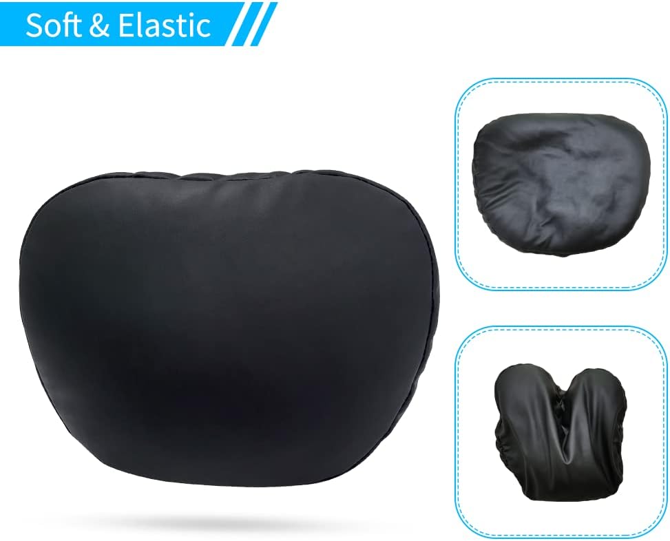 EZUNSTUCK 2Pcs Auto Nackenkissen Kopfstütze，Perfekt für Tesla Fahrzeuge, Gefüllt mit Dupont Sorona F