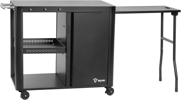 BBQ-Toro Grillwagen 95 x 50 x 80 cm | Schwarz | Grilltisch Mit Grosser Arbeitsfläche | Beistelltisch