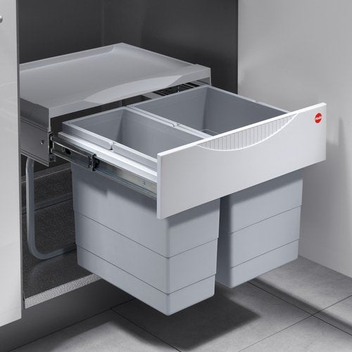 Hailo TR Swing 3644701 Rubbish Bin 50.2/30 for Cabinets from 500 mm with Hinged Door,