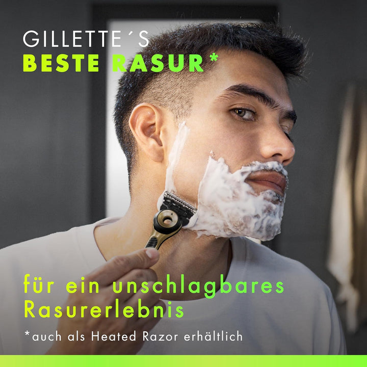Gillette Labs Rasierer Herren mit Reinigungselement, Nassrasierer Männer Champion Gold Edition — Ink