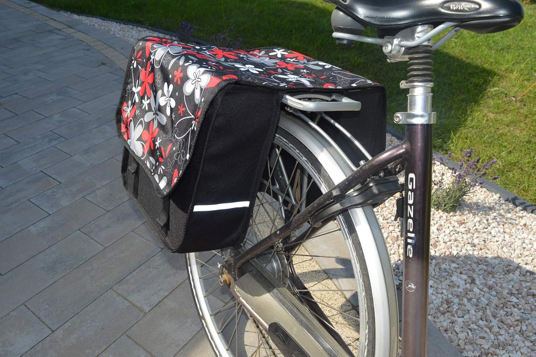 Beluko FAHRRADTASCHE 26" 28" Erwachsene Satteltasche Gepäckträgetasche Doppel 2x15l / Einzelne 1x15l