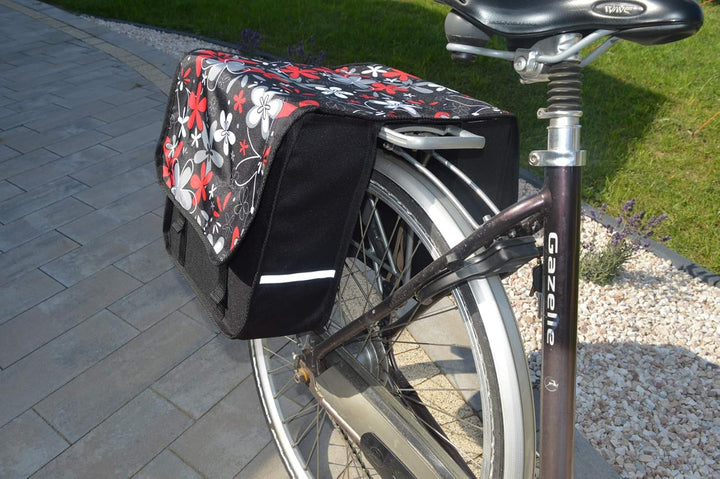Beluko FAHRRADTASCHE 26" 28" Erwachsene Satteltasche Gepäckträgetasche Doppel 2x15l / Einzelne 1x15l