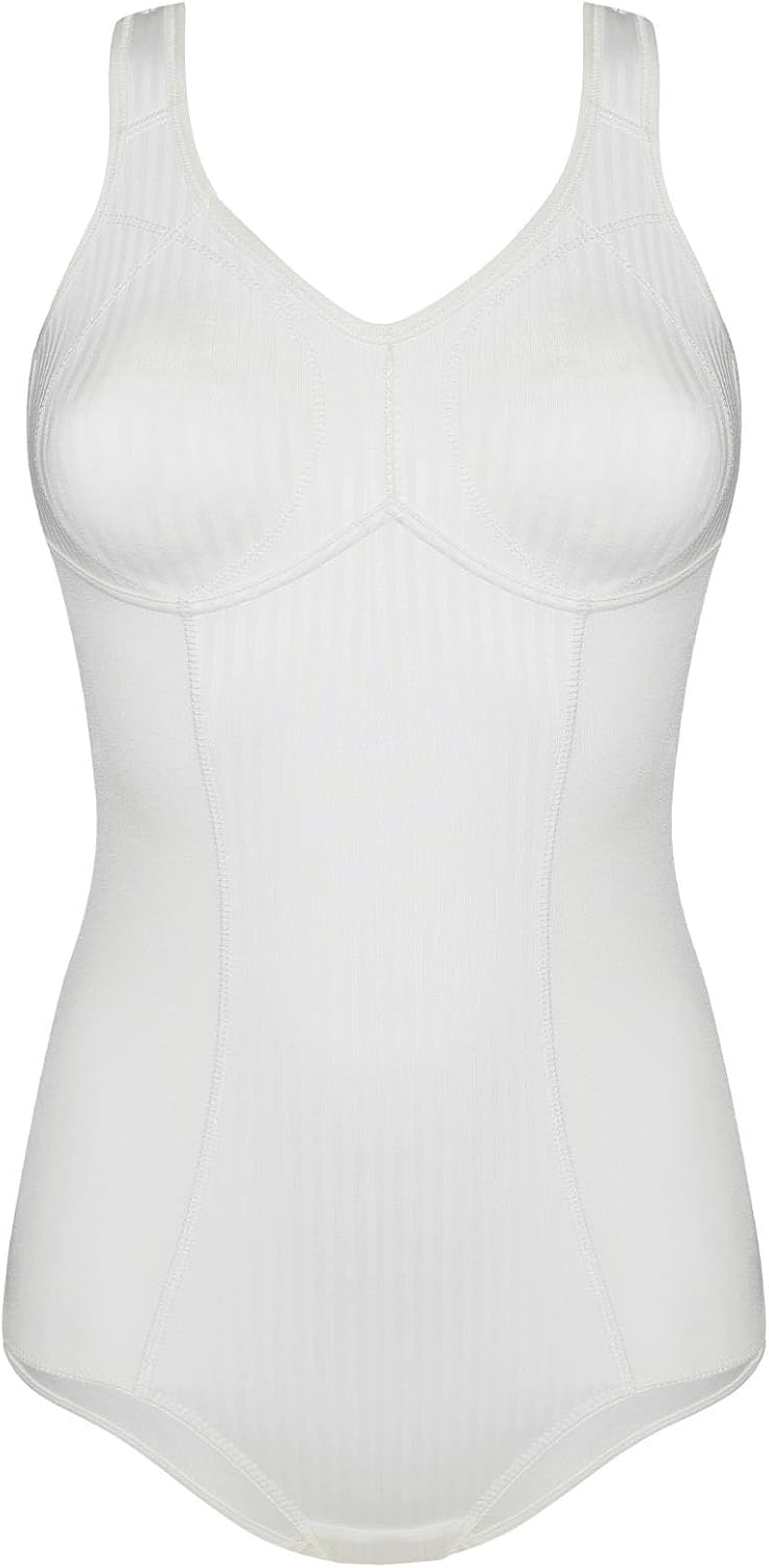 Susa Body ohne Bügel Cremana/Body Shapewear Damen stark formend/Frauen Mieder/Softer Bodysuit mit Sh