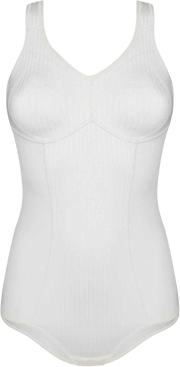 Susa Body ohne Bügel Cremana/Body Shapewear Damen stark formend/Frauen Mieder/Softer Bodysuit mit Sh