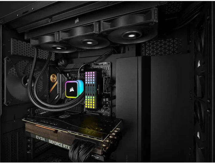 Corsair iCUE H115i RGB Elite CPU-Flüssigkeitskühler (16 Dynamische RGB-LEDs, AF Elite Series 140-mm-