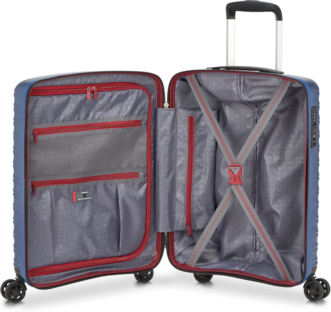 RONCATO Wave - 4-Rollen Kabinentrolley S 55 cm denim Petrol, Petrol