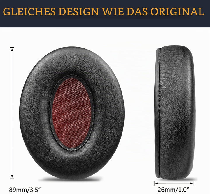 SOULWIT Lammfell Ersatzpolster Ersatz Ohrpolster für Sennheiser Momentum 1.0 Over/Around Ear Kopfhör