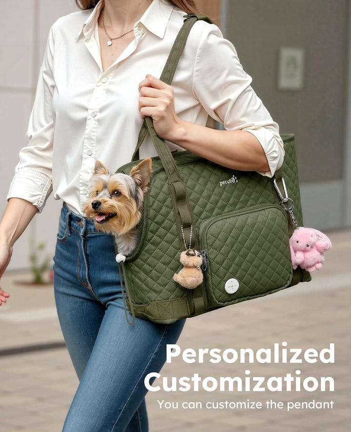 pecute Hundetasche für Kleine Hunde 4kg, Tragetasche Hund Hundetragetasche Leichte, Faltbare Hundetr
