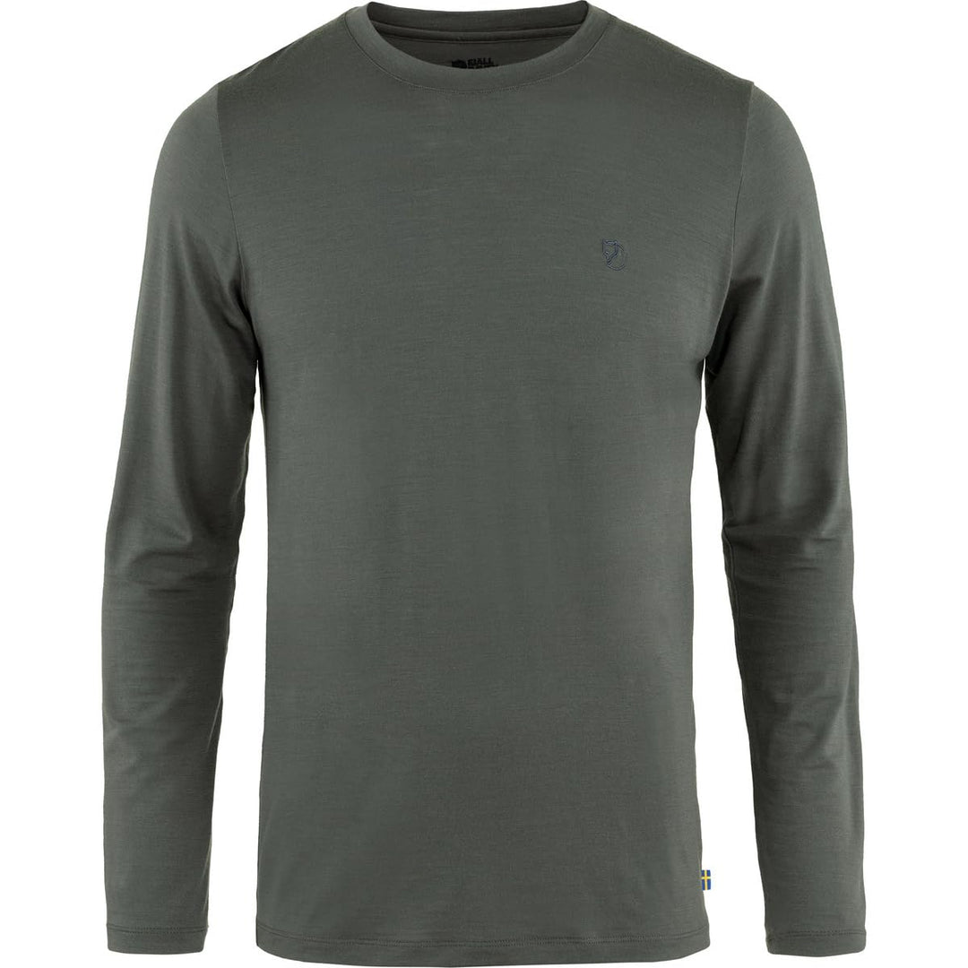Fjällräven Herren Abisko Wool Ls M T-Shirt L Basalt, L Basalt