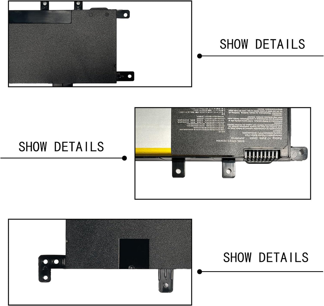 Hubei C21N1634 0B200-02550000 0B200-02550200 C21PqCH 2ICP4/59/134 Tablet Akku Ersatz für Asus Vivobo