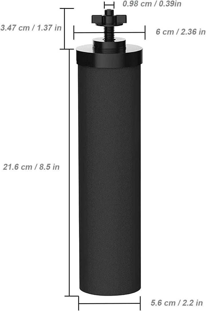HUINING Schwarze Wasserfilter und Fluorid-Wasserfilter für Wasseraufbereitungseinheit, Ersatz-Wasser