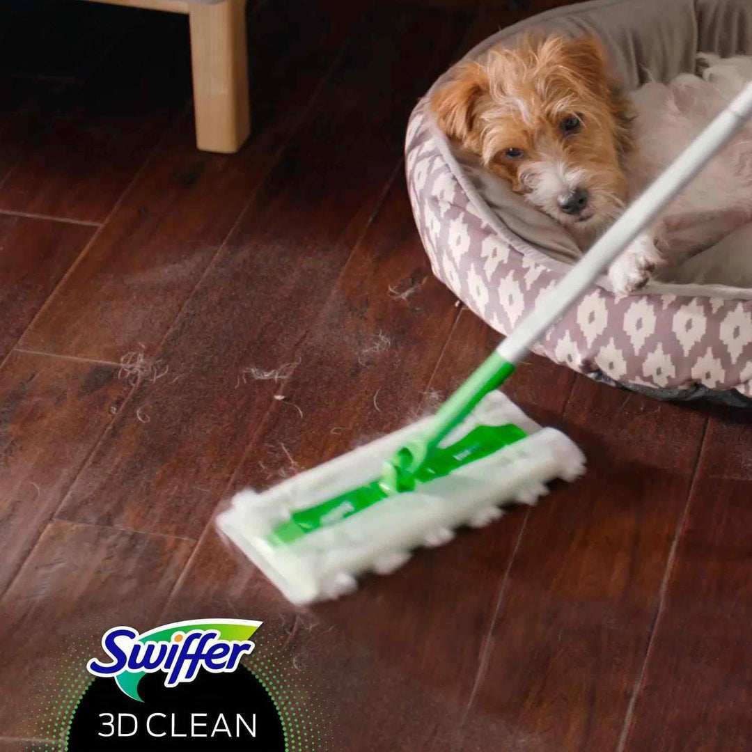 Swiffer Staubfänger, 3D-Reinigung, Nachfüllpackungen, Trockentücher für Böden, 7 Einheiten, fängt un