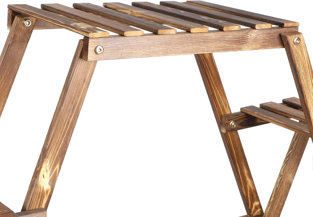 Pflanzenregal Blumenregal Blumenständer Standregal Holz Pflanze Stehen Topf Blume Organizer Pflanzen