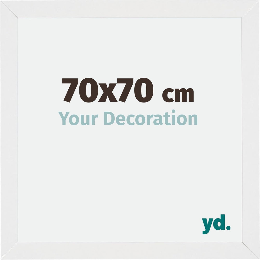 yd. Your Decoration - Bilderrahmen 70x70 cm - Bilderrahmen aus MDF mit Acrylglas - Antireflex - Ausg