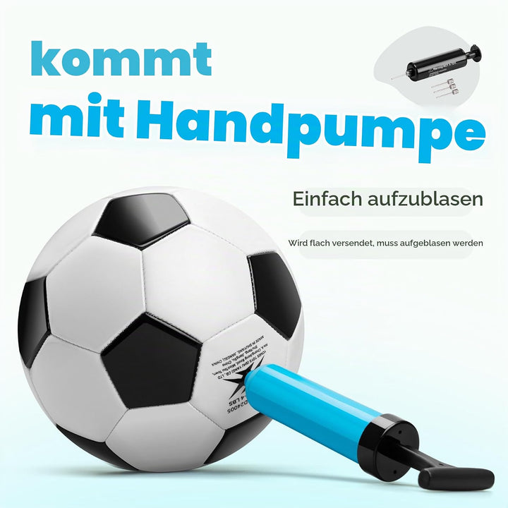 U&amp;C Planet Training Fussball Grösse 5 Soccer Ball Bälle Premium PVC Lederball für Training &amp; Spiele